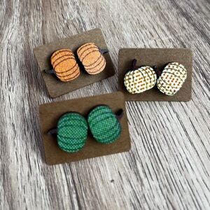 Pumpkin Earrings | Stud Earrings 🎃